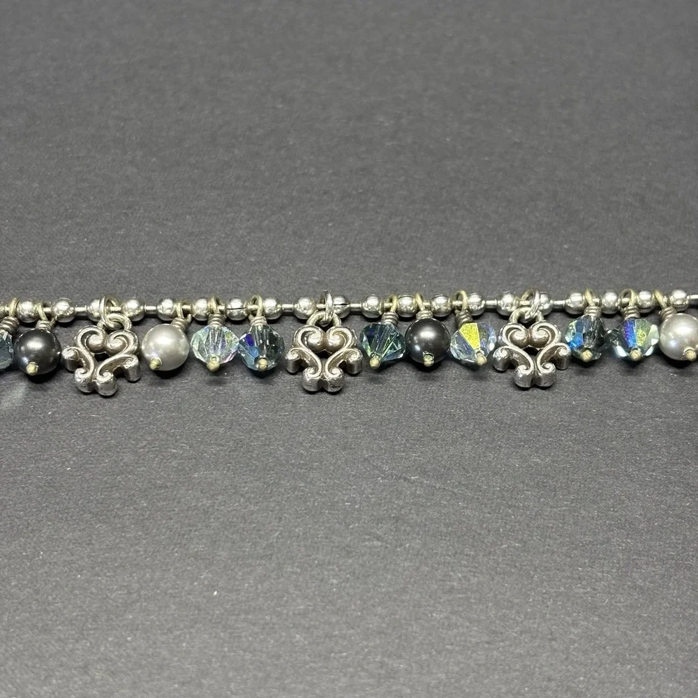 Brighton Cannes 3 P Set Swarovski Crystal Retired Necklace Bracelet Earring Blue